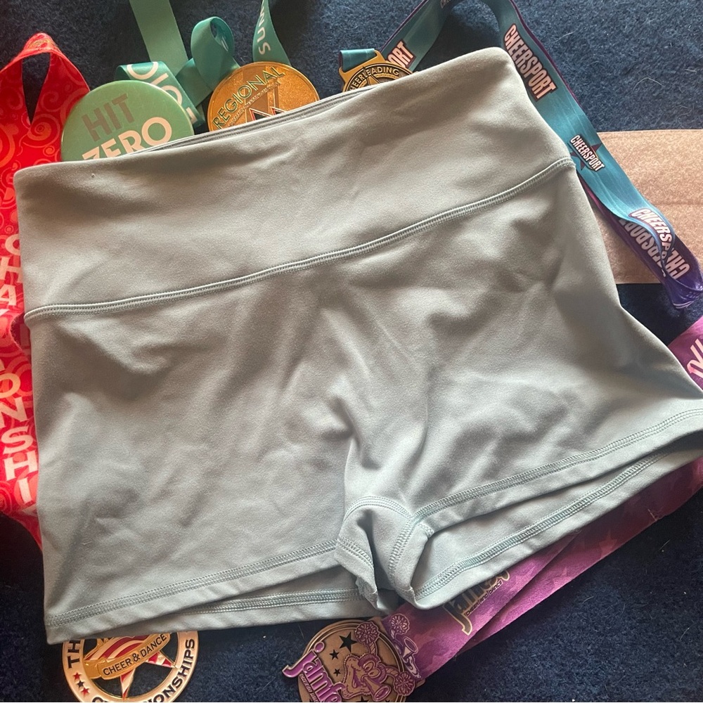 Sage green shorts